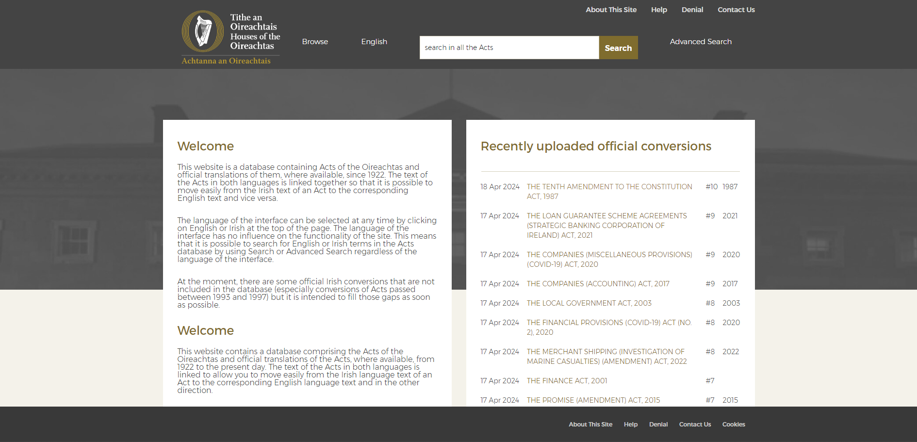 Acts Website